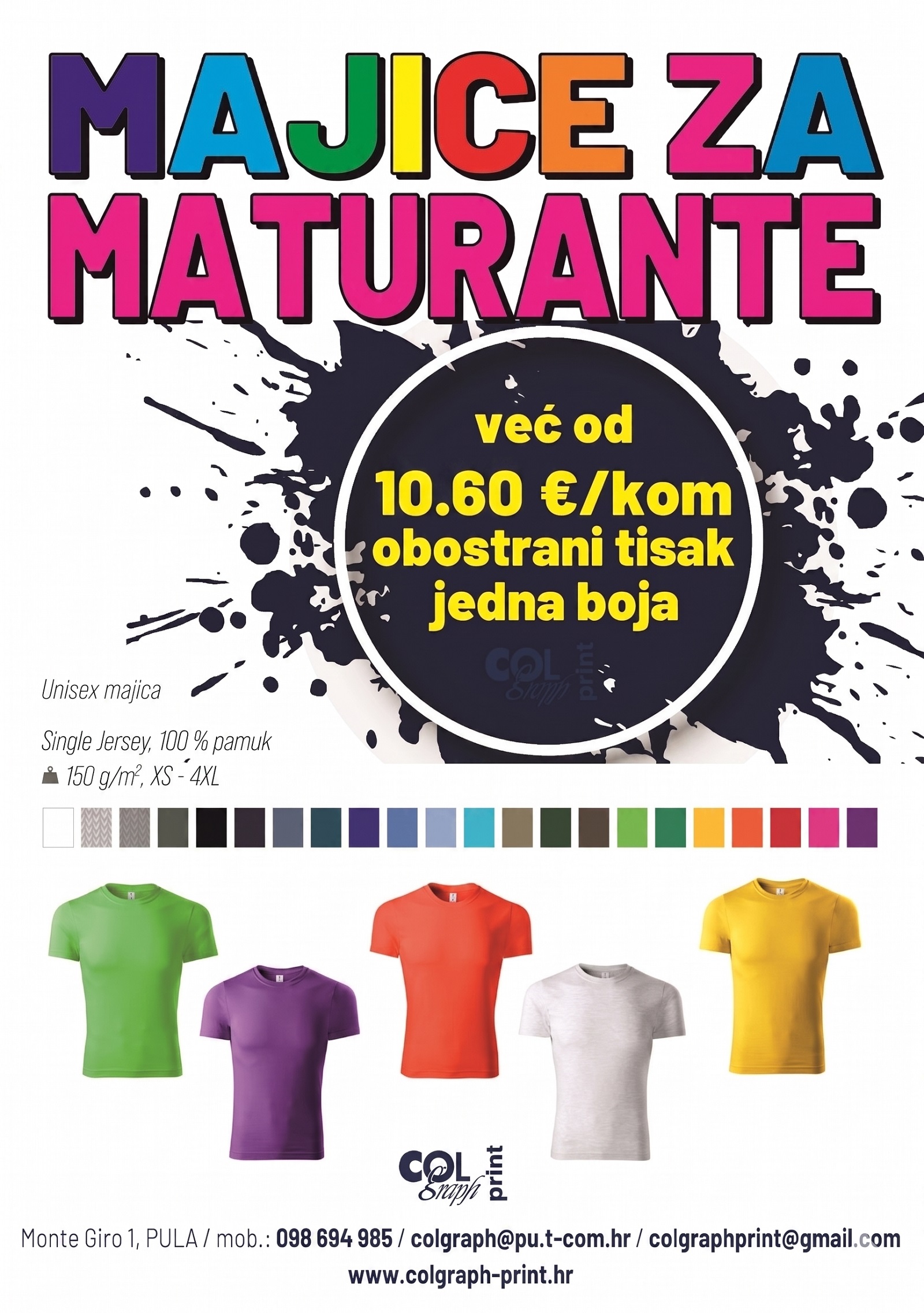 MAJICE ZA MATURANTE – COLGRAPH PRINT